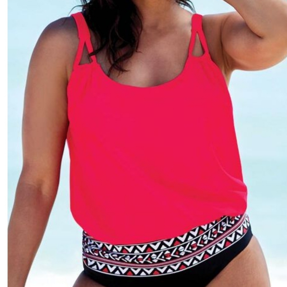 LOOP STRAP BLOUSON TANKINI TOP